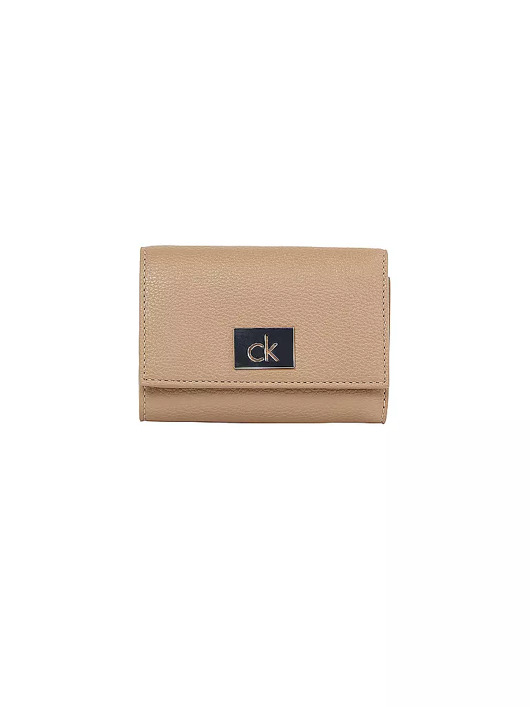 CALVIN KLEIN | Geldbörse CK PLAQUE Small | camel