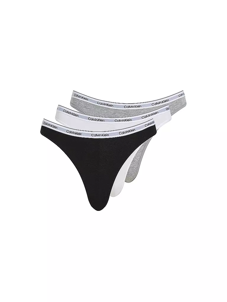 CALVIN KLEIN | Slips 3er Pkg. multi  | grau