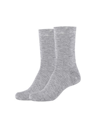 CAMANO | Socken Silky 2er Pkg light grey mela