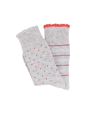 CAMANO | Kinder-Socken 2er Pkg fog melange