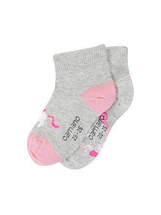 CAMANO | Mädchen Socken 2er Pkg fog melange 