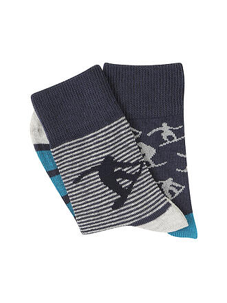 CAMANO | Jungen Socken 2er Pkg. fog melange