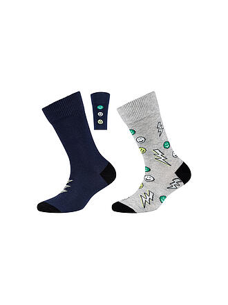 CAMANO | Jungen Socken 2er Pkg. fog melange