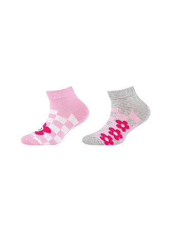 CAMANO | Mädchen Socken 2er Pkg. fog melange 