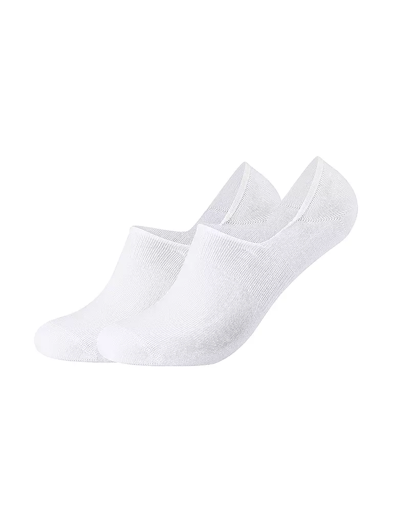 CAMANO | Füsslinge 2er Pkg COMFORT INVISIBLE white | weiss