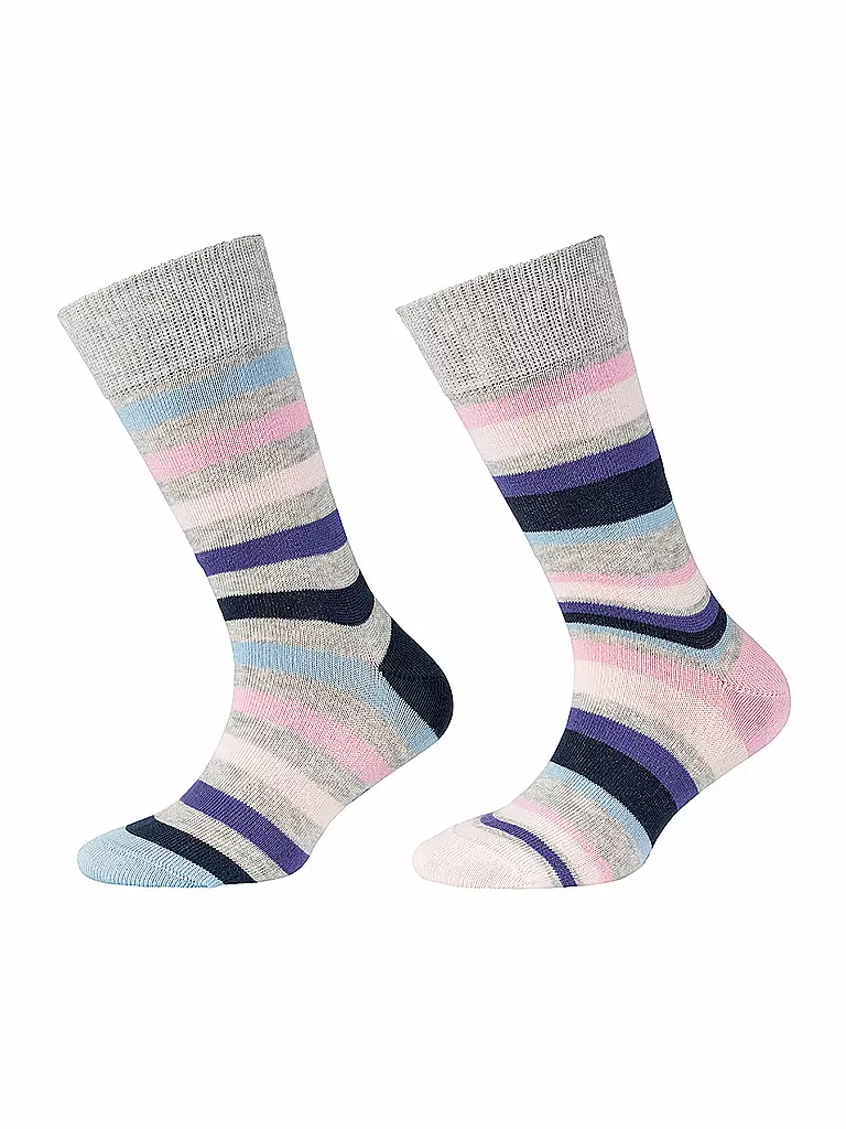 CAMANO | Mädchen Socken 2er Pkg. Lilac Chiffon  | hellgrau