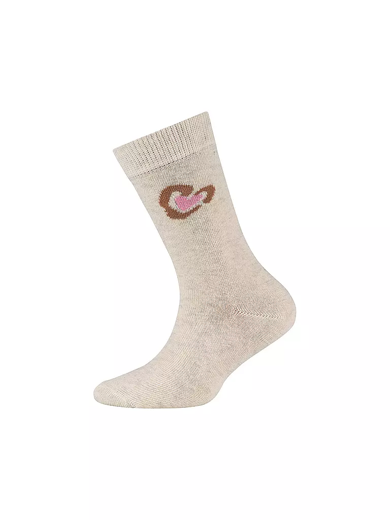 CAMANO | Mädchen Socken 4er Pkg. offwhite melange | bunt