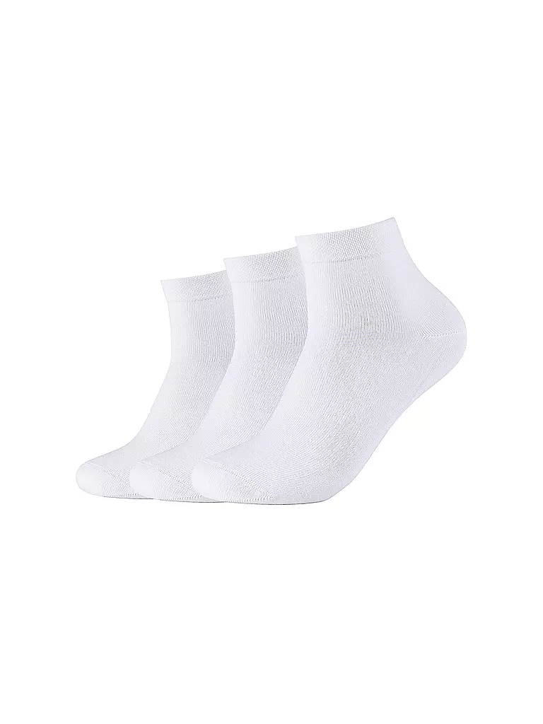 CAMANO Sneaker Socken 3-er weiss Pkg white