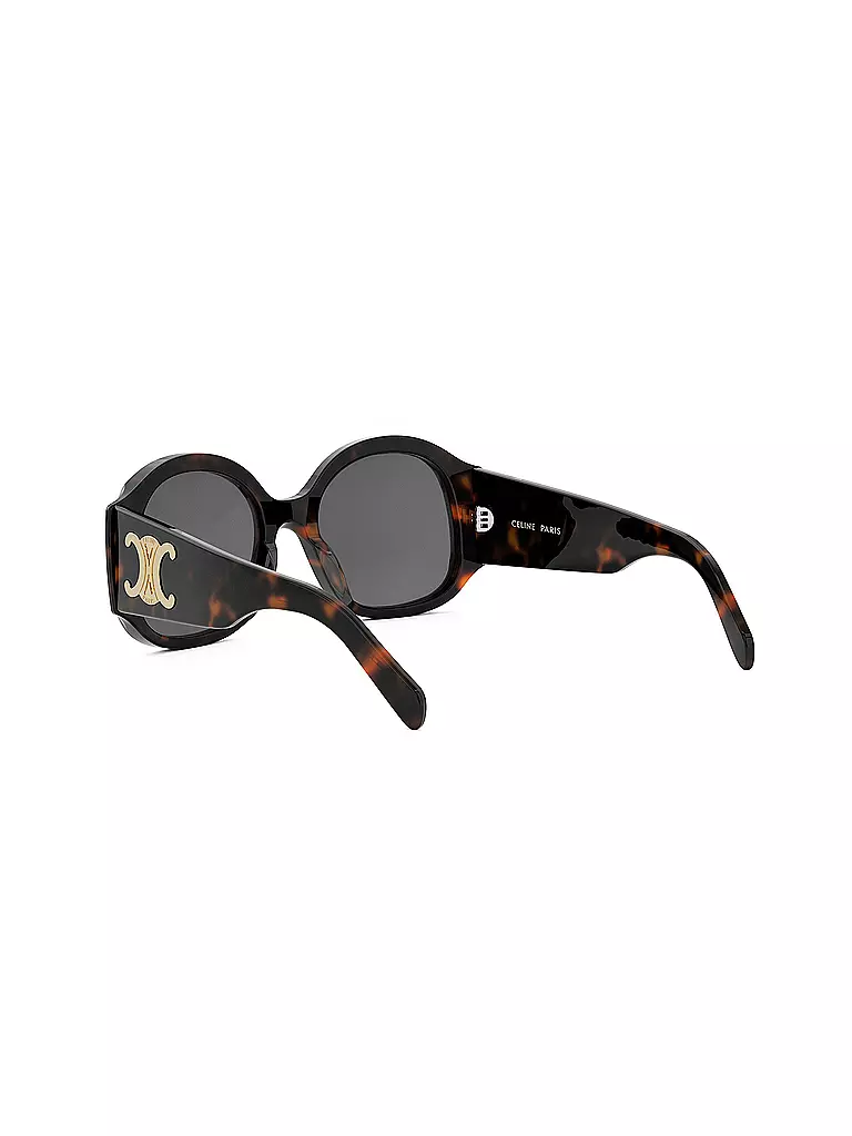 CELINE | Maxi Triomphe havanabraune runde Sonnenbrille | braun