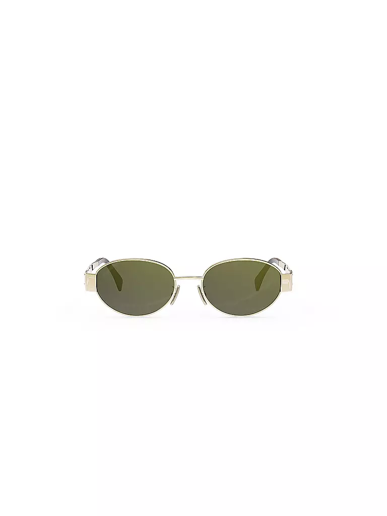 CELINE | Metal Triomphe goldene ovale Sonnenbrille | gold