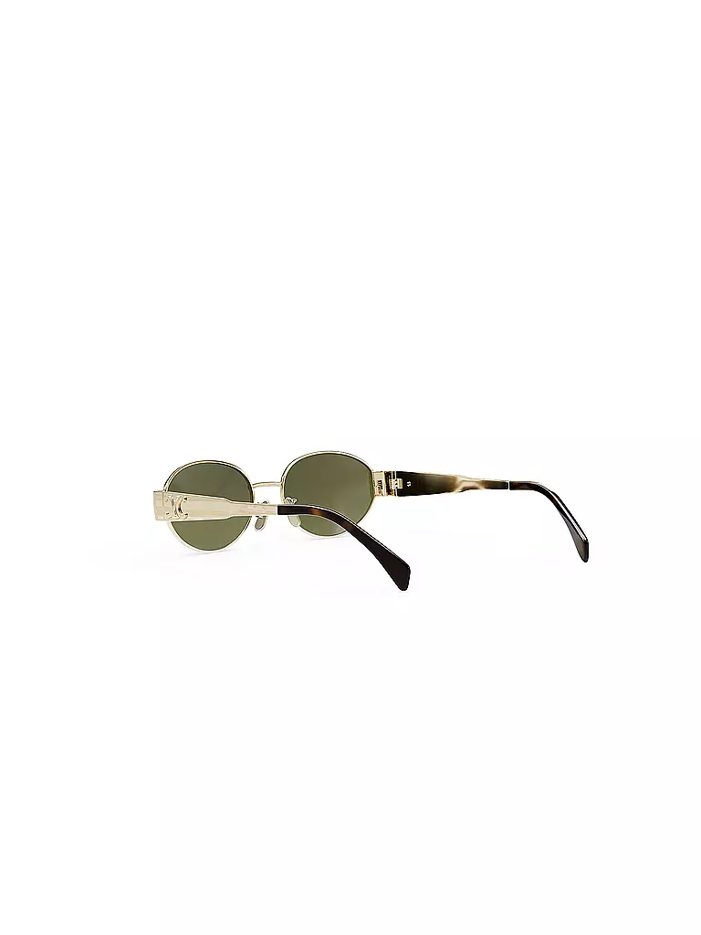 CELINE | Metal Triomphe goldene ovale Sonnenbrille | gold