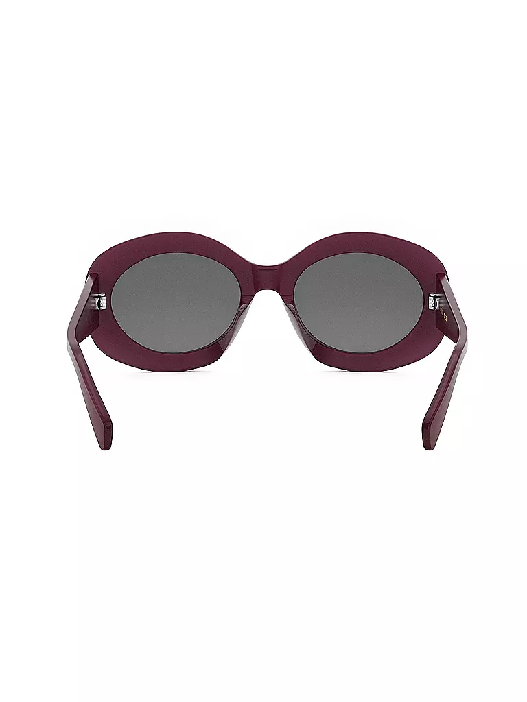 CELINE | Triomphe rote runde Sonnenbrille | dunkelrot