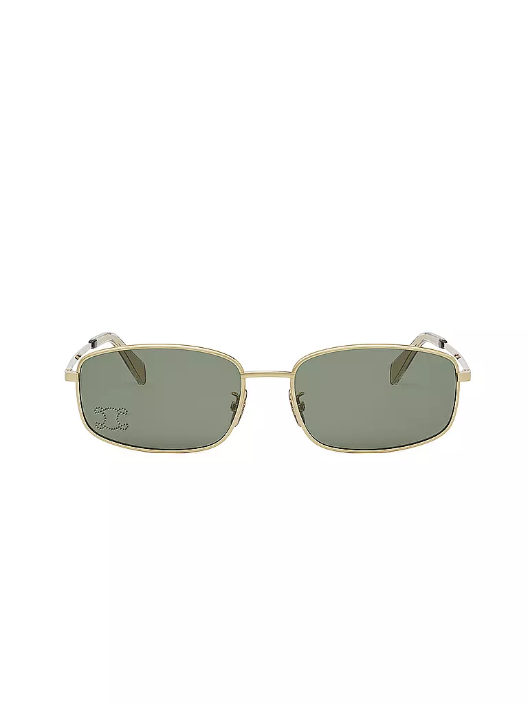 CELINE | Triomphe schwarze eckige Sonnenbrille | gold