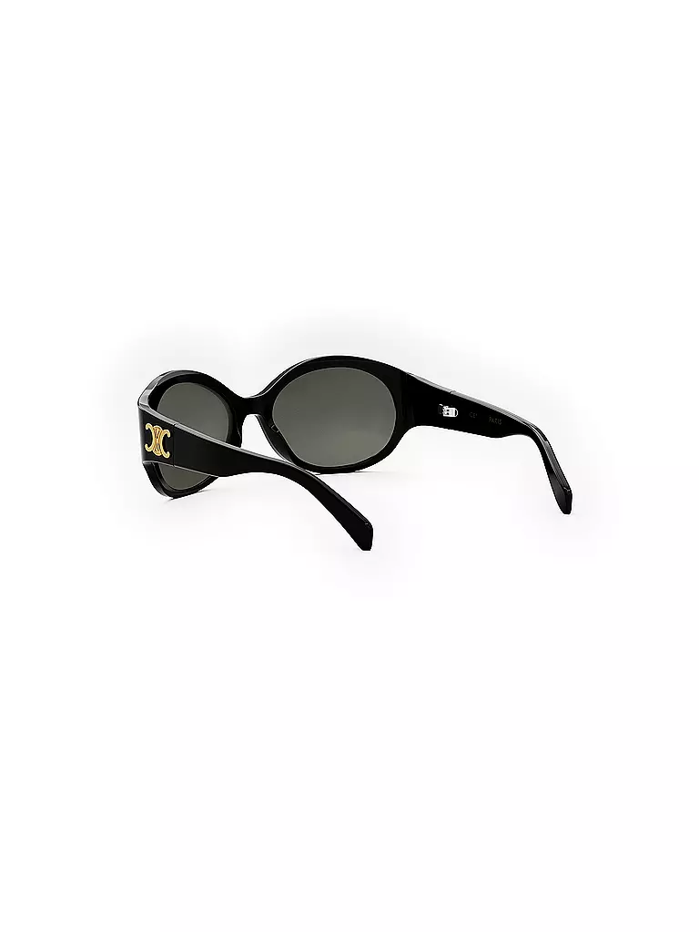 CELINE | Triomphe schwarze ovale Sonnenbrille | schwarz