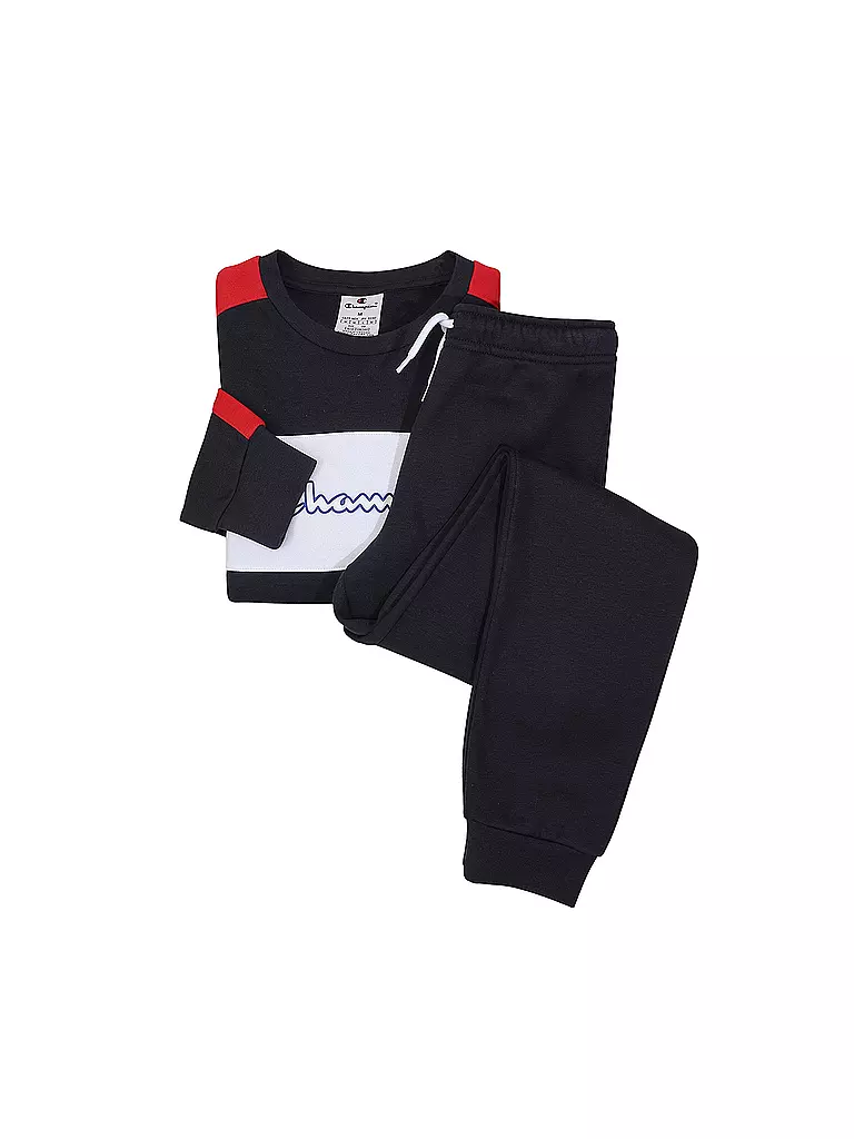 CHAMPION | Jungen Jogger Set 2tlg Sweater/Jogginghose  | dunkelblau