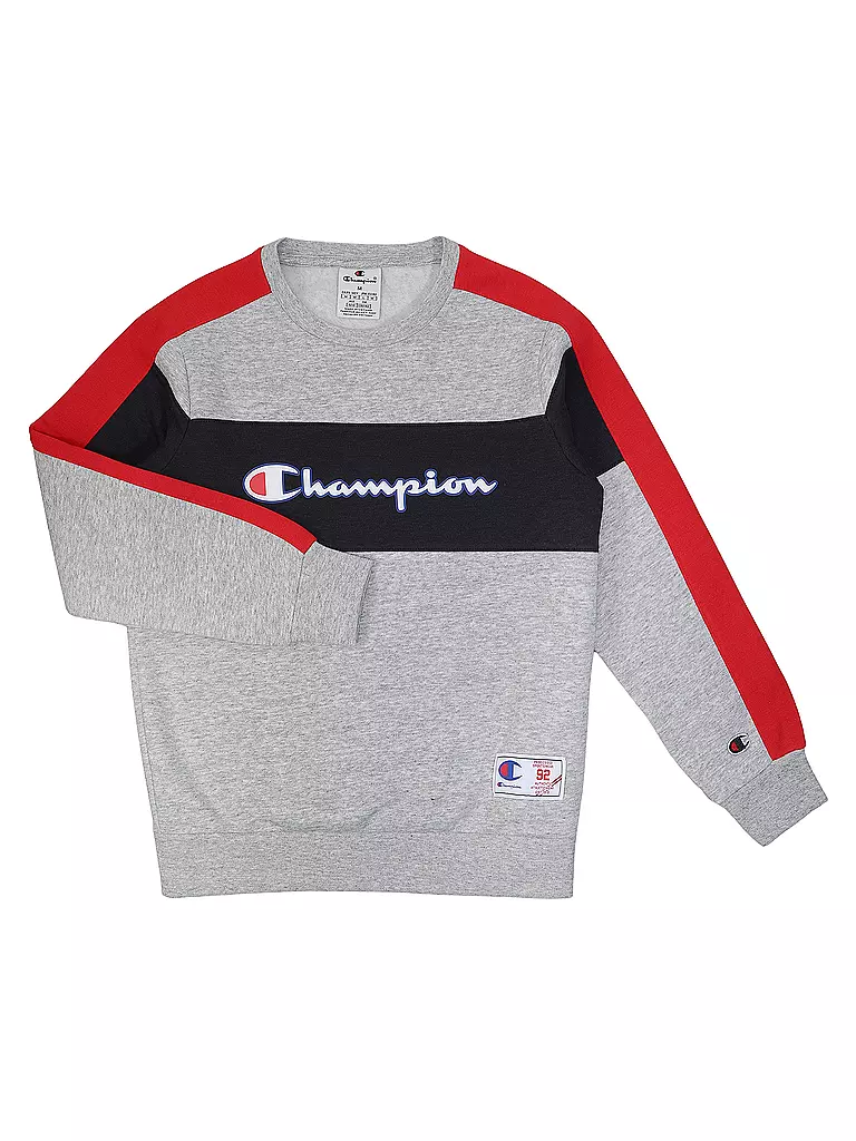 CHAMPION | Jungen Jogger Set 2tlg Sweater/Jogginghose  | hellgrau