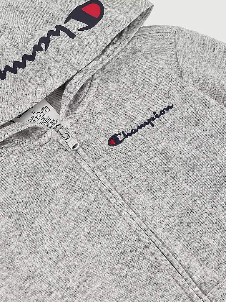 CHAMPION | Jungen Sweatjacke | hellgrau