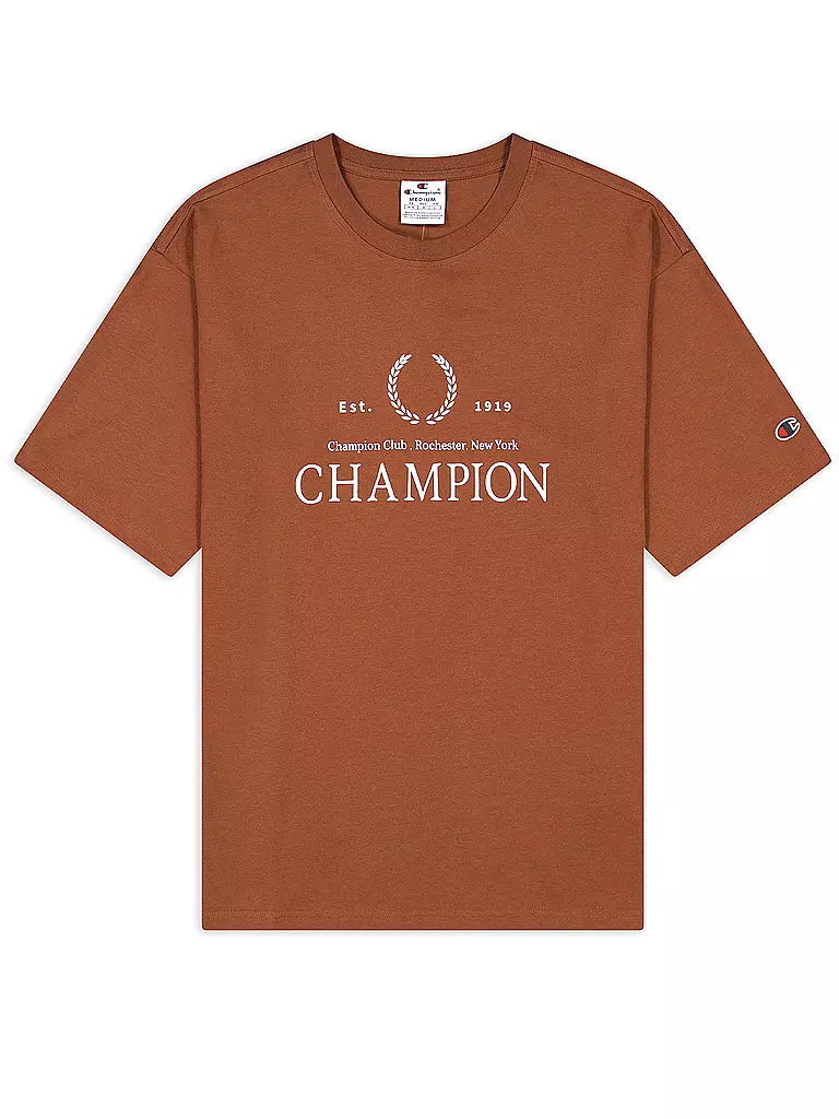 CHAMPION | T-Shirt  | braun