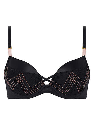 CHANTELLE | Push Up BH MEMENTO schwarz / pink lurex