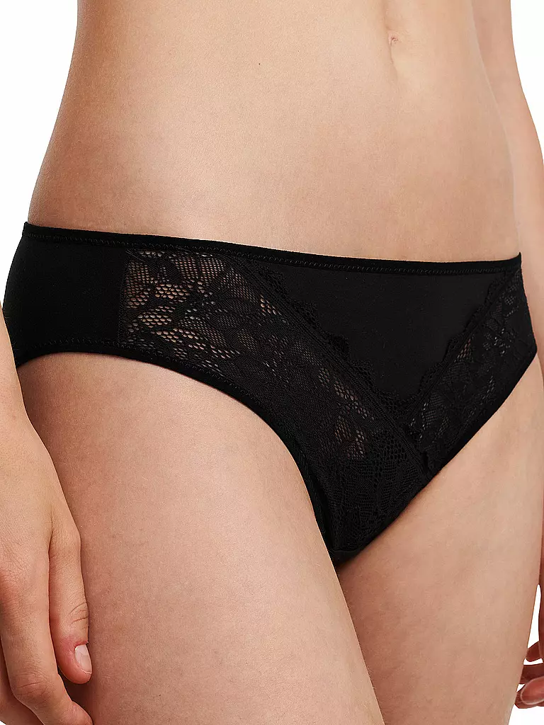 CHANTELLE | Slip FLORAL TOUCH schwarz | schwarz