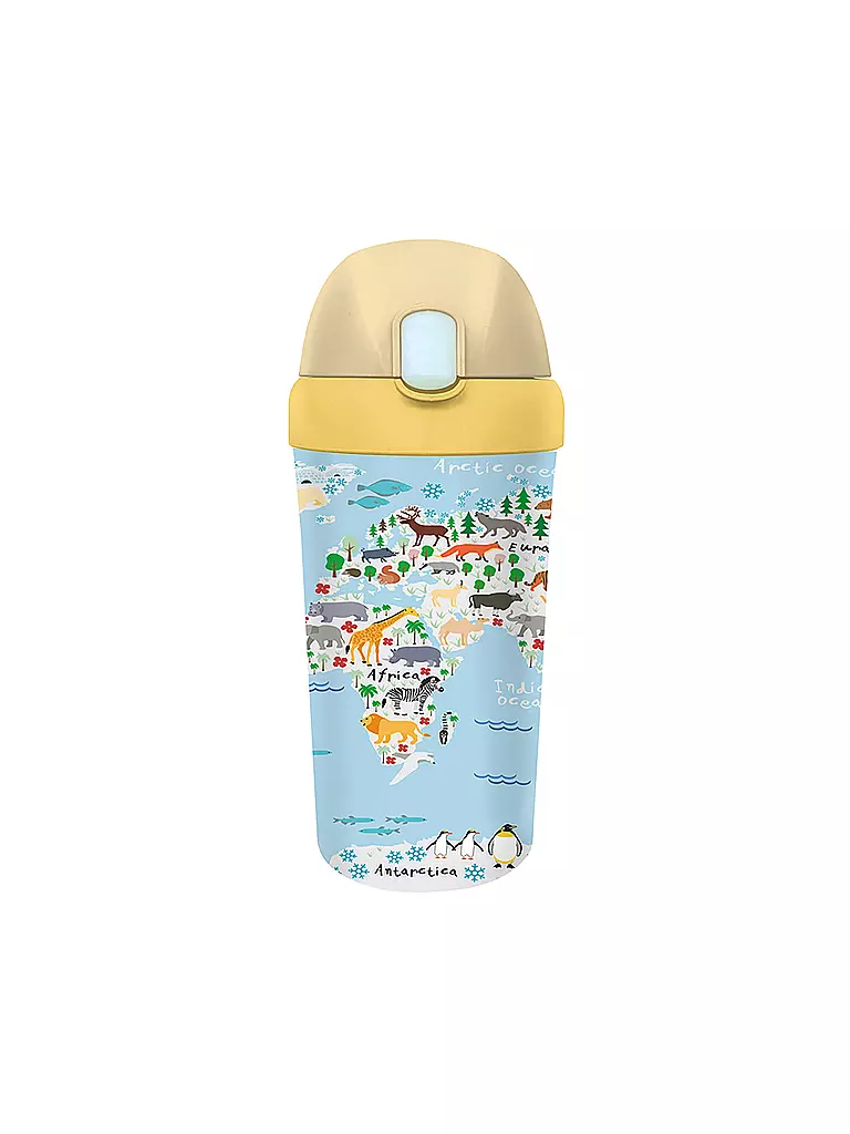 CHIC.MIC | Kinder Trinkbecher Cup bioloco plant 400ml Animal World | bunt