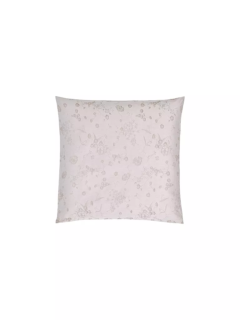 CHRISTIAN FISCHBACHER | Jacquard Kissenbezug FIORI PASTELLO 70x90cm Muschelrosa | beige