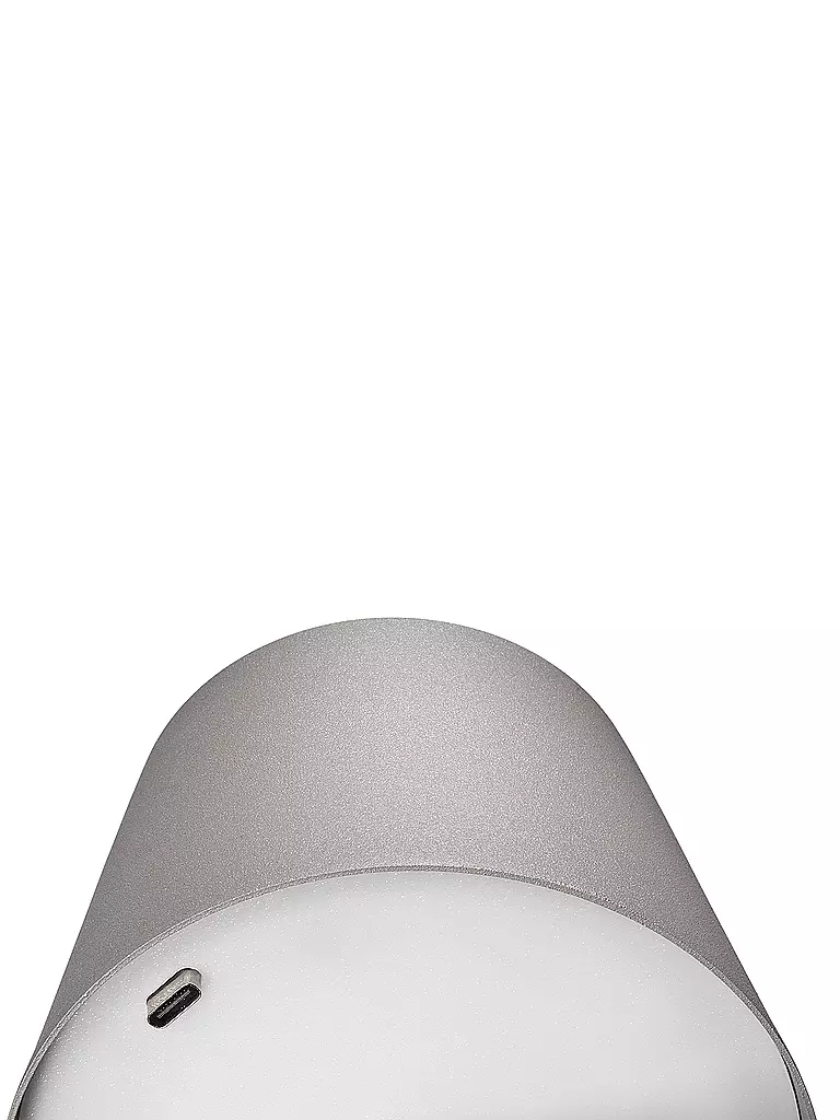 CILIO | LED-Flaschenlampe LUCE 13,5cm Grau | schwarz