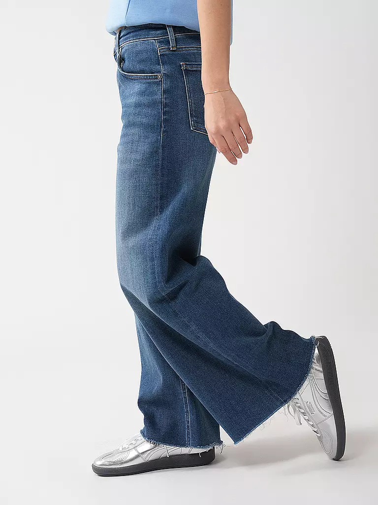 CITIZENS OF HUMANITY | Jeans Wide Leg 7/8 | dunkelblau