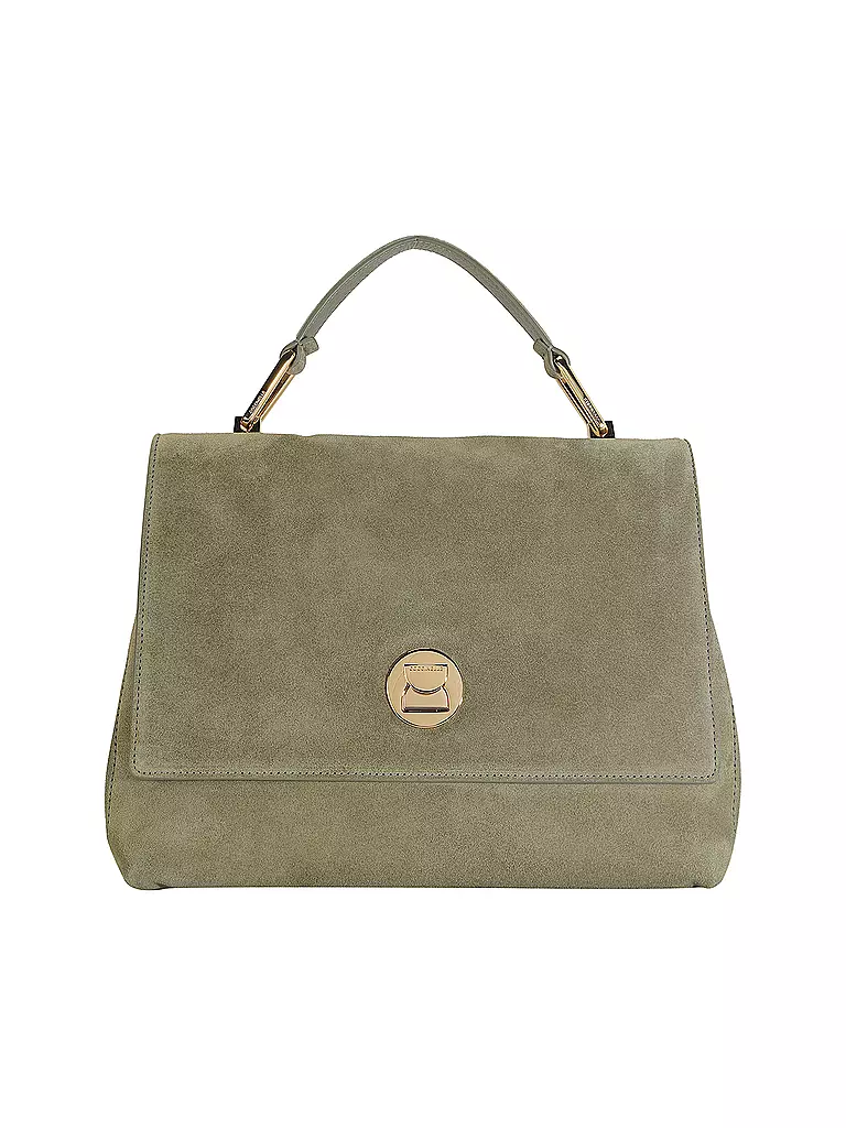 COCCINELLE | Ledertasche - Henkeltasche LIYA  SUEDE | olive