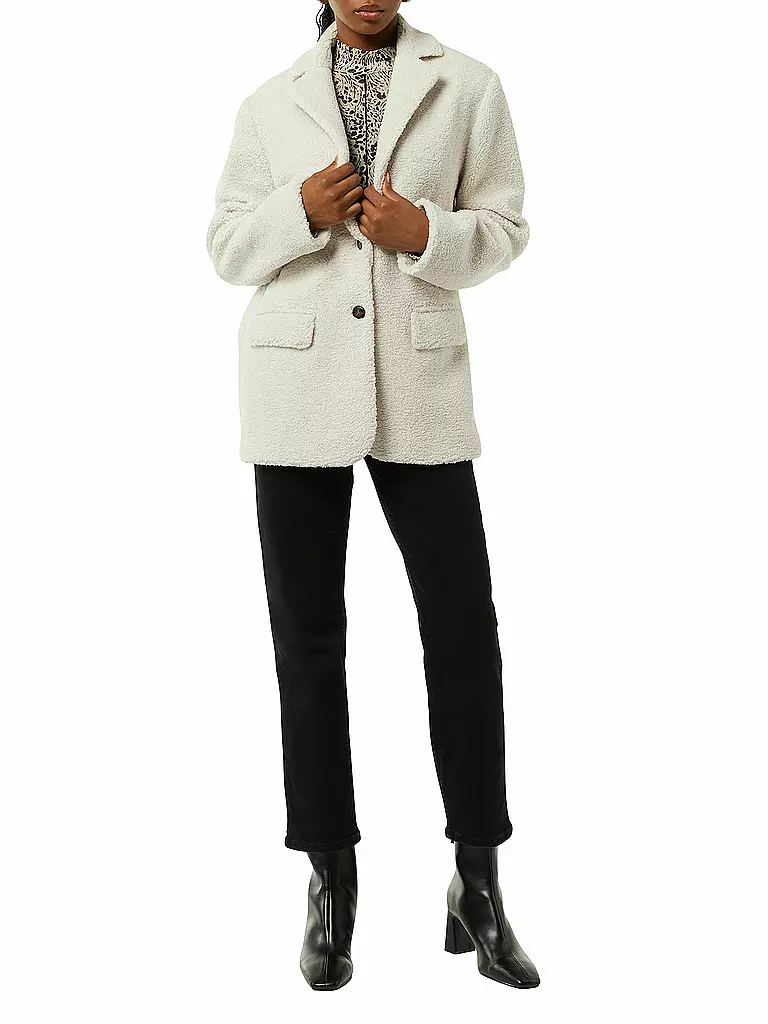 COMMA IDENTITY | Blazer in Felloptik | creme