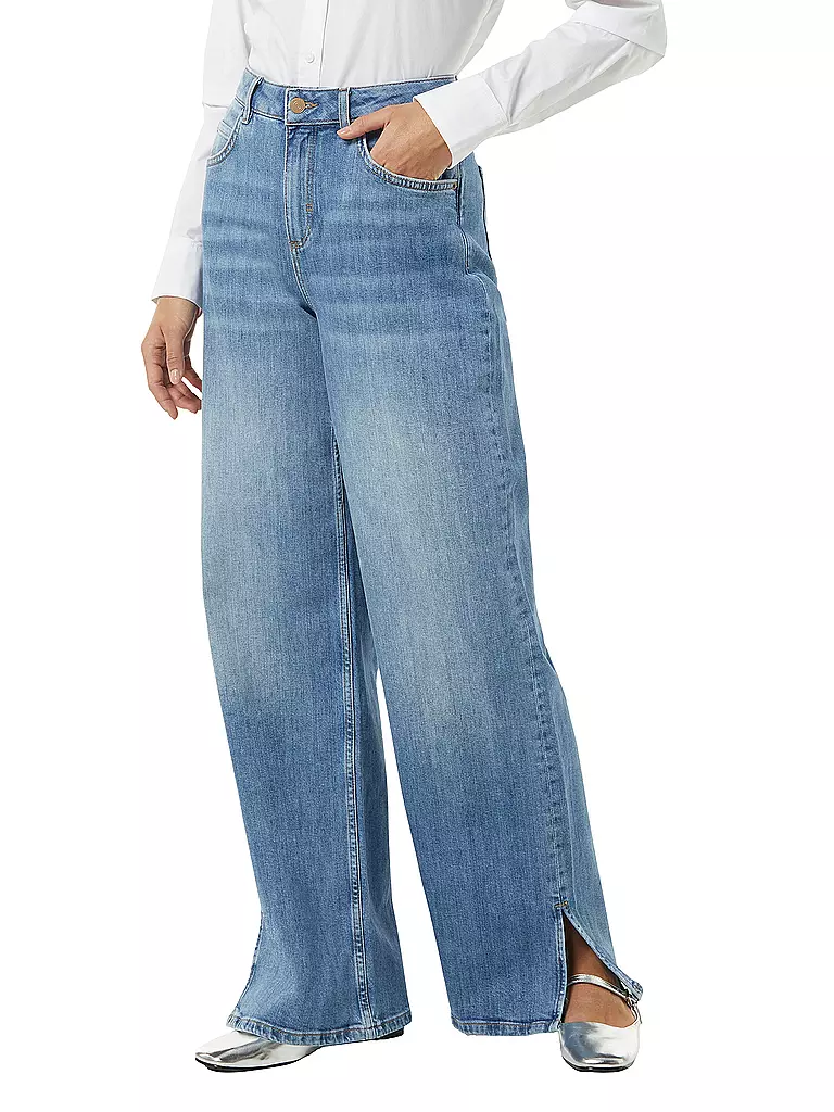 COMMA IDENTITY | Jeans Wide Leg Fit | blau