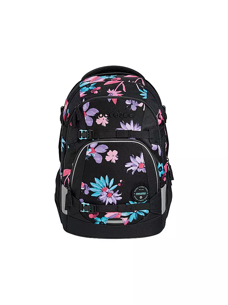 COOCAZOO | Schulrucksack MATE Floral Artnight  | schwarz