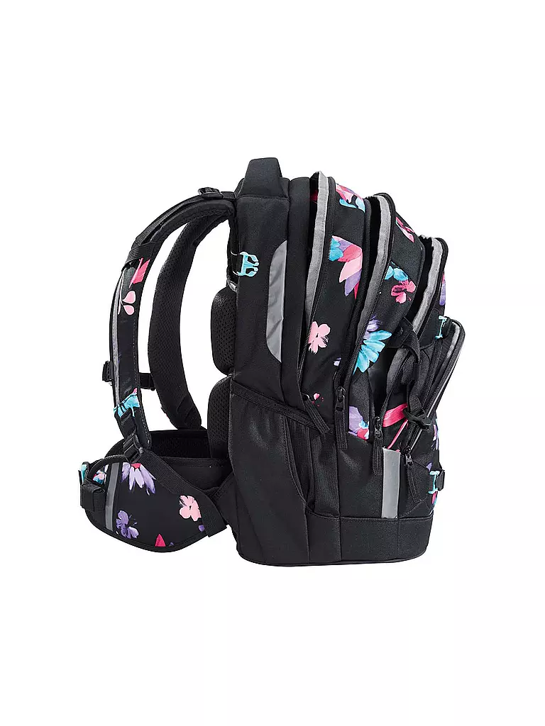 COOCAZOO | Schulrucksack MATE Floral Artnight  | schwarz