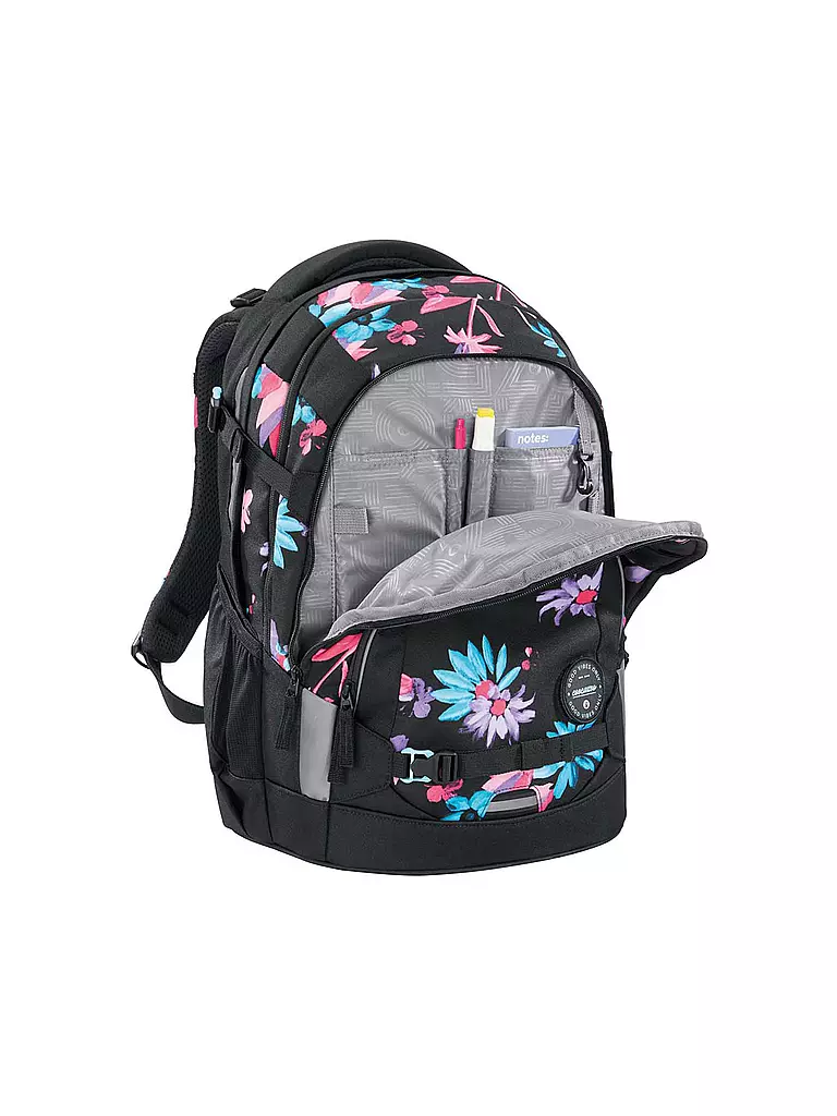 COOCAZOO | Schulrucksack MATE Floral Artnight  | schwarz