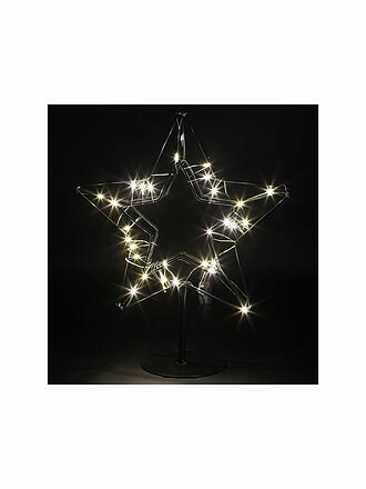 COUNTRYFIELD | Weihnachts LED Ornament Stern JALAL 10x30cm Schwarz