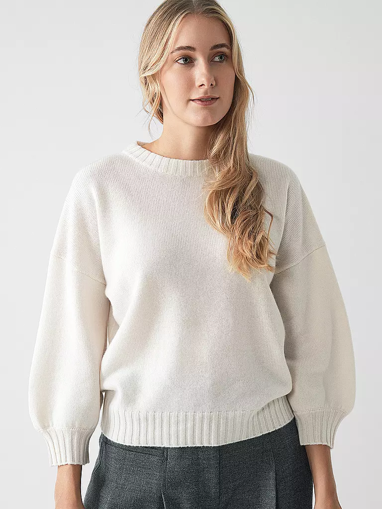 DAVIDA | Kaschmirpullover | weiss