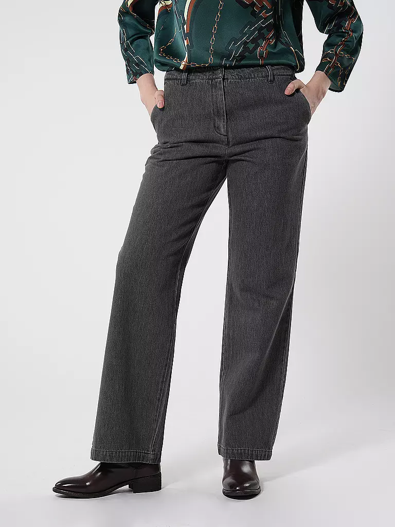 DESIGNERS REMIX | Jeans Wide Leg MILES SUIT | schwarz