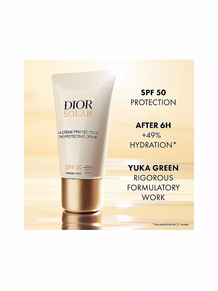 DIOR | Sonnenpflege - Dior Solar La Crème Protectrice Visage SPF 50 50ml | keine Farbe