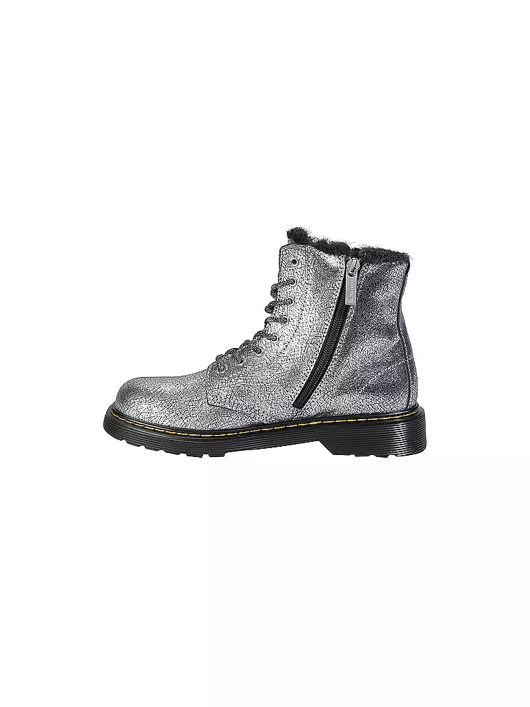 DR. MARTENS | Mädchen Schnürboots 1460 Y SERENA FOIL | silber