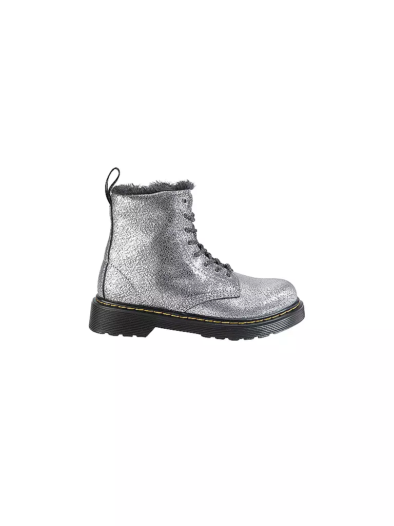 DR. MARTENS | Mädchen Stiefel 1460 J SERENA FOIL | silber