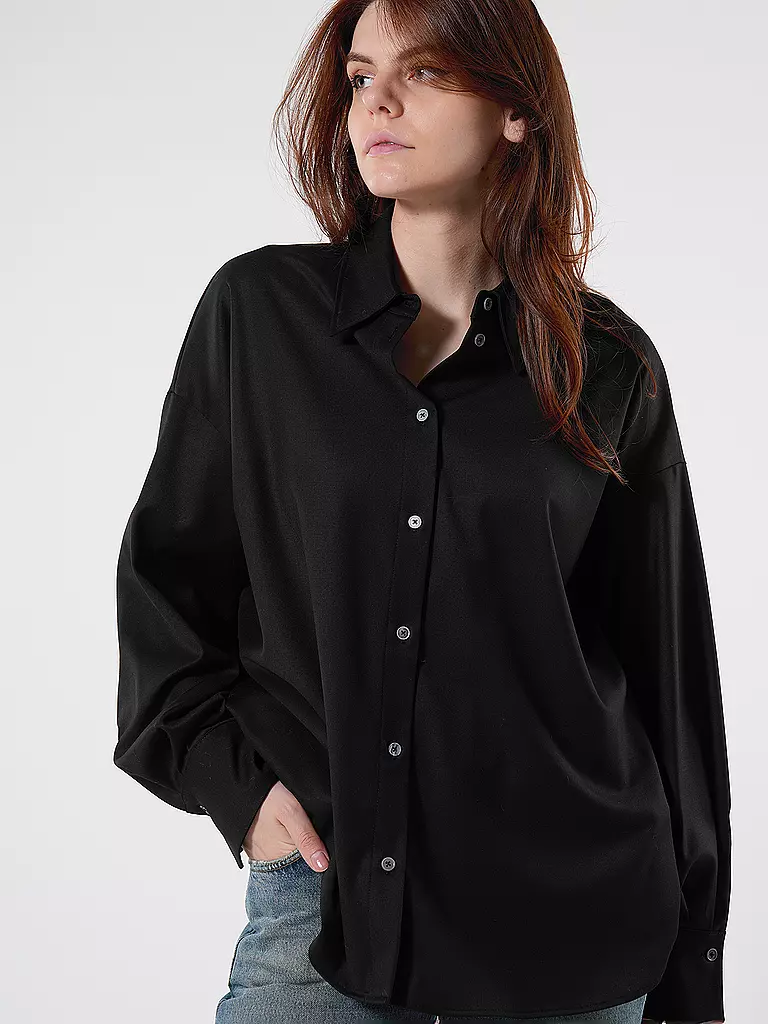 DRYKORN | Bluse Oversized Fit LYSILA  | schwarz