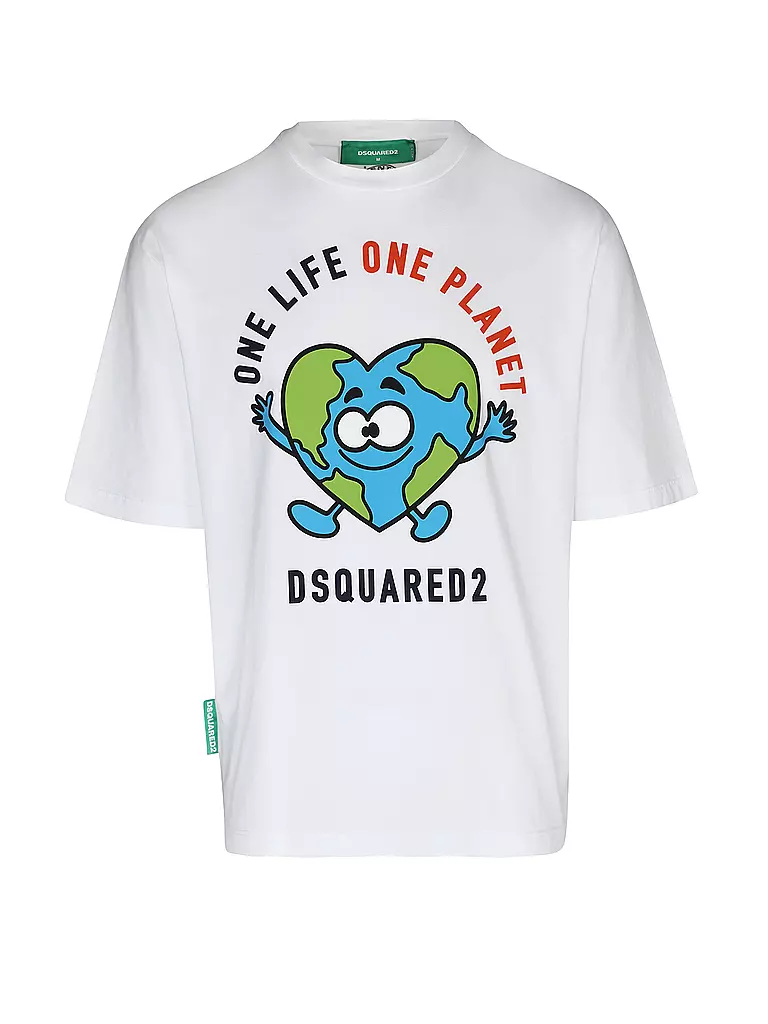 DSQUARED2 | T-Shirt BUDDY EARTH | weiss