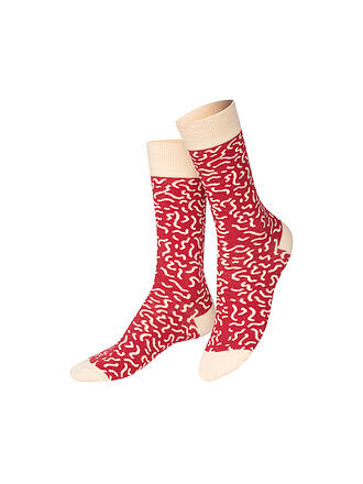 EAT MY SOCKS | Socken 36-45 SUPREME SALAMI rotbeige