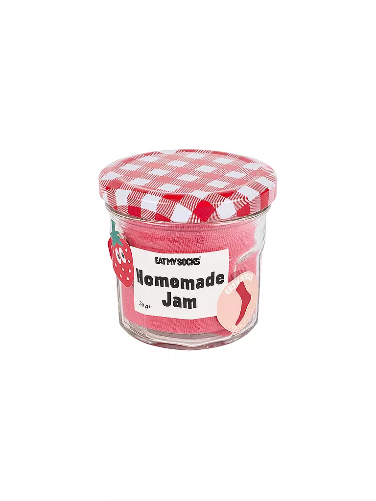 EAT MY SOCKS | Socken 36-45 HOMEMADE JAM STRAWBERRY | rot