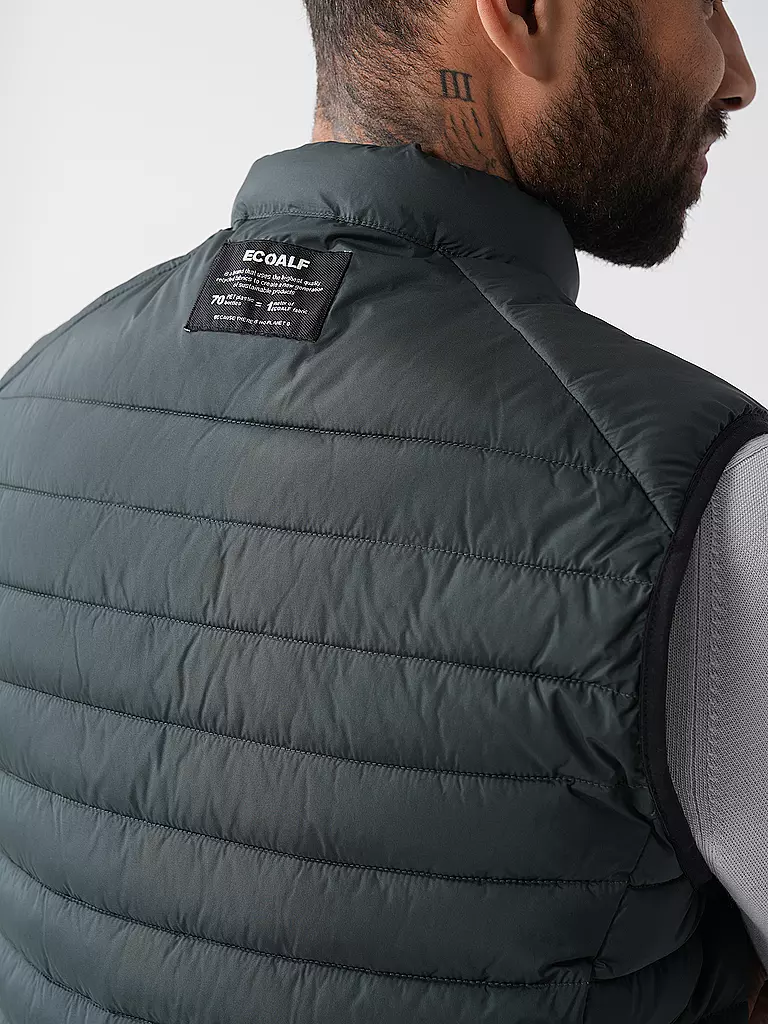 ECOALF | Steppgilet CARDIFFALF | dunkelgrün