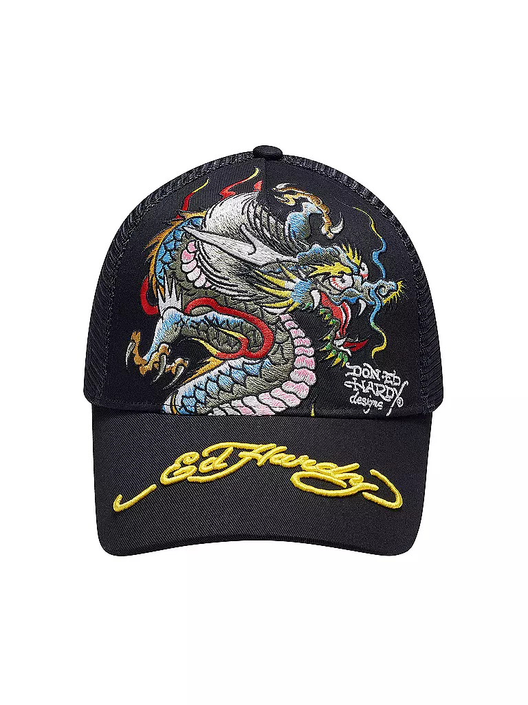 ED HARDY | Kappe GIANT DRAGON | schwarz