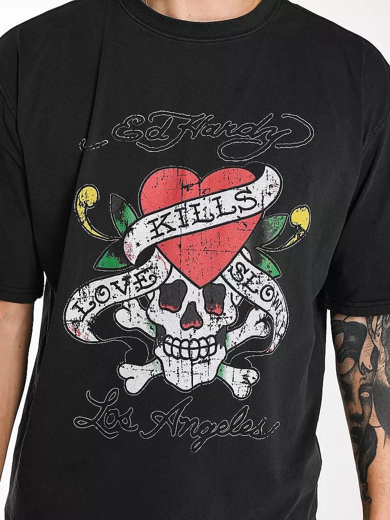 ED HARDY | T-Shirt LOVE KILLS SLOWLY | schwarz