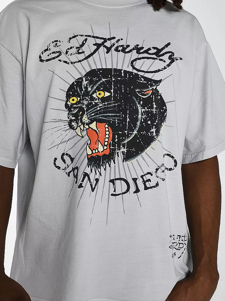 ED HARDY | T-Shirt PANTHER DIEGO  | weiss