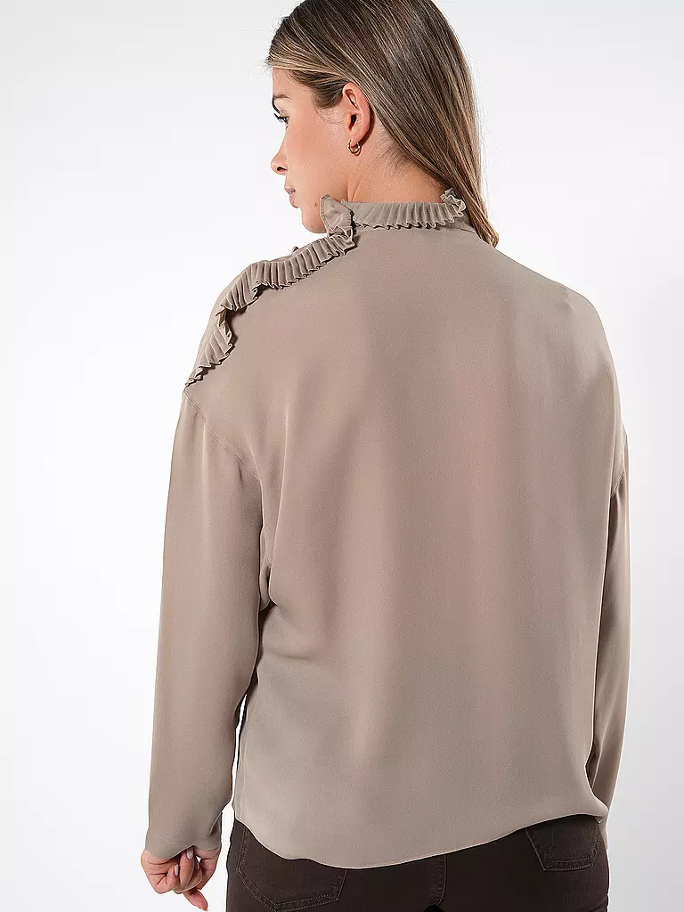 EMPORIO ARMANI | Seidenbluse  | beige