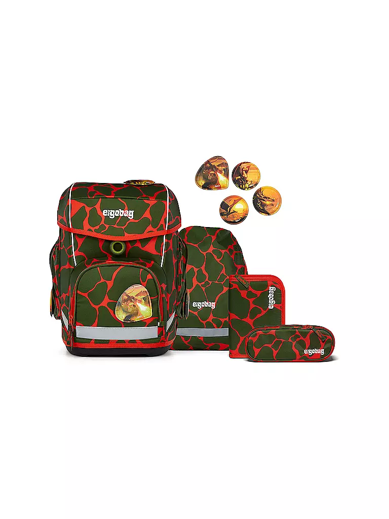 ERGOBAG | Schultaschen Set 5tlg CUBO | olive